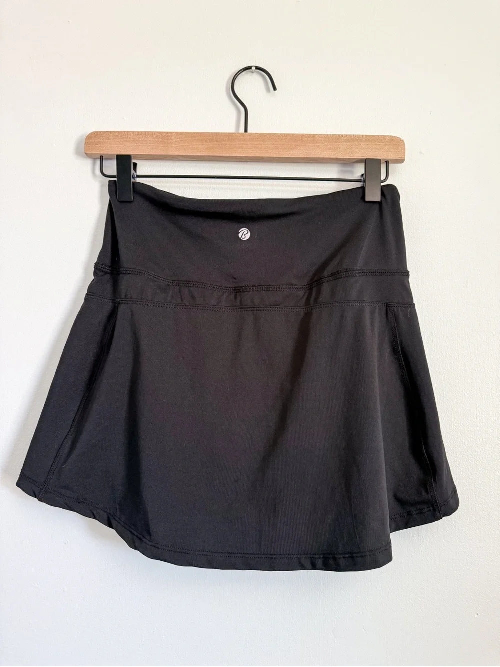 Black Mini Athletic Skirt with Built in Shorts Size Small